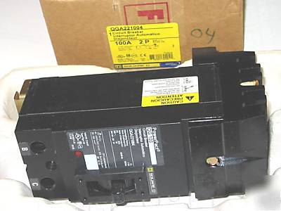 New QGA221004 (bc) square d 100A 2P 240V breaker i-line