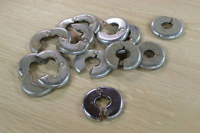 Radiator pipe escutcheons chrome metal 12