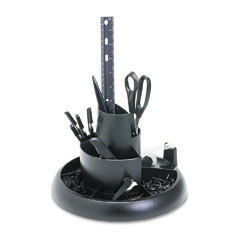Rubbermaid rotary desk supplies organizer with supplie
