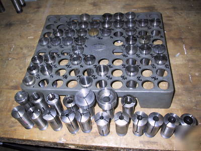 5C hardinge metal lathe collets 55 pcs 64THS & decimal