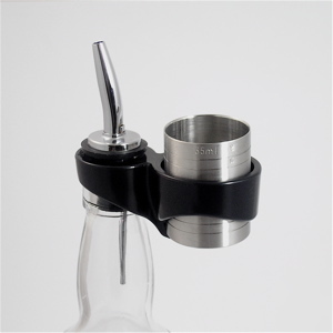Black thimble holder bottle clip home pub bar equipment