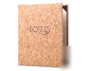 Cork menu cover - 8-1/2 in. x 11 in.