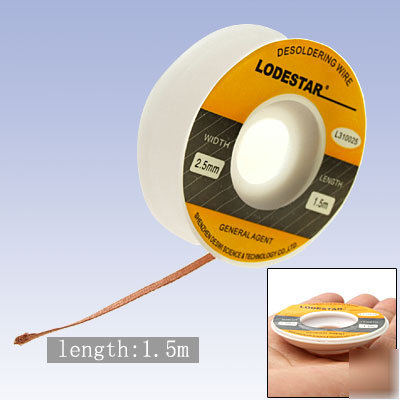 Desoldering soldering wire 2.5MM wide 1.5M long roll