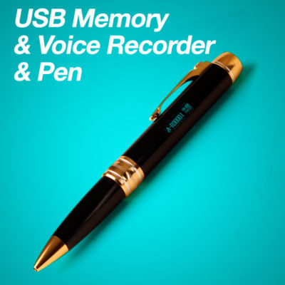 Digital voice linear recorder usb pen pcm-007 2G gold