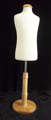 Mannequin child's form dress display ~ wood ~ ages 2-5