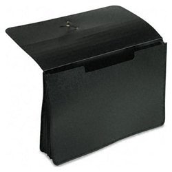 New poly expanding portfolio with cord, 5 1/4
