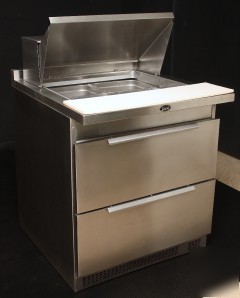 Refrigerated sandwich salad prep unit table pasta 