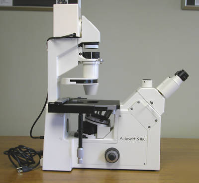 Zeiss axiovert S100 inverted research microscope