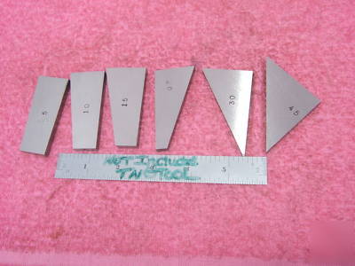 Angle gage blocks 6 toolmaker machinist precise ground