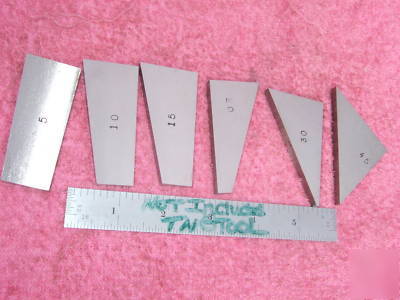 Angle gage blocks 6 toolmaker machinist precise ground