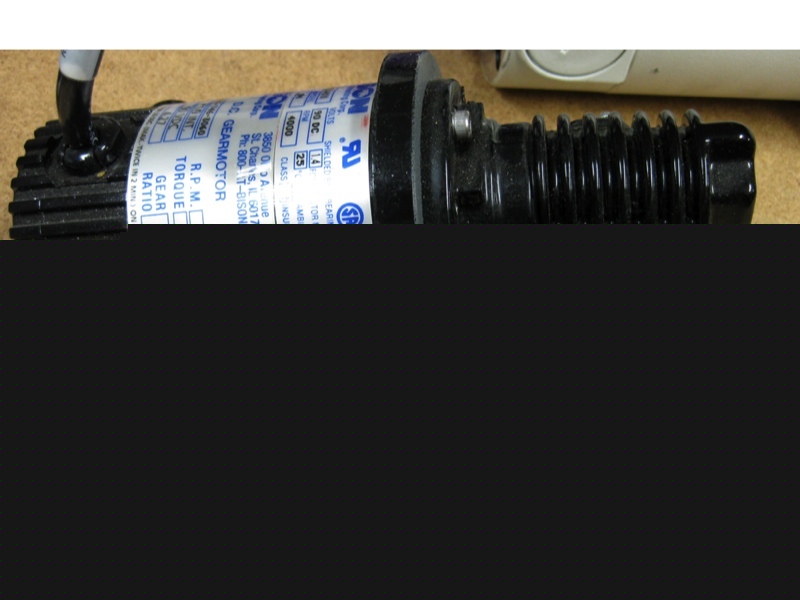 Bison gear motor conveyor 90V dc 1/9 hp 42 rpm