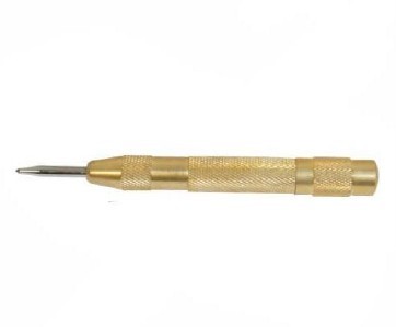Brass body automatic centre punch, engineer, metalwork