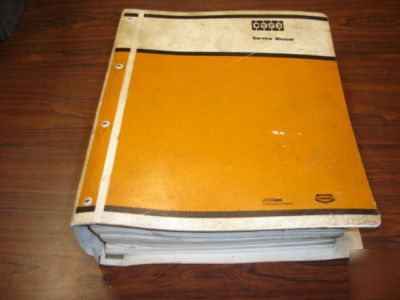 Case utility tractors backhoe - loader service manual
