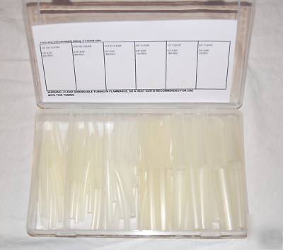 Clear dual wall heat shrink tube kit 90 pcs 