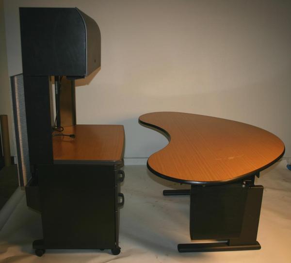 Knoll kidney bean table hutch credenza design eames era