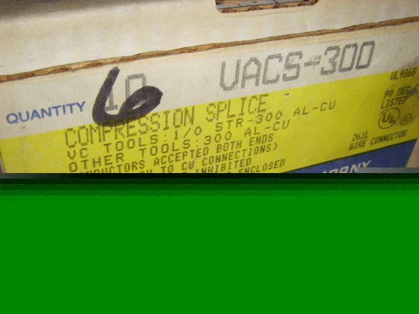 Lot of 12 square d vacs-300 compression splice 47304