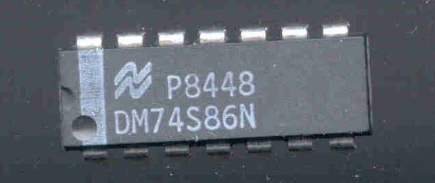 National semi DM74S86N quad. 2-input exclusive-or gates