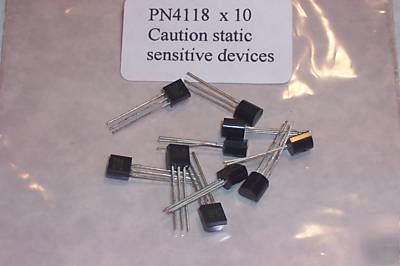 New PN4118 n channel jfet's qty.10