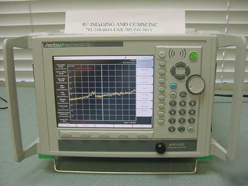 Anritsu MS2717A spectrum analyzer 100KHZ-7.1GHZ