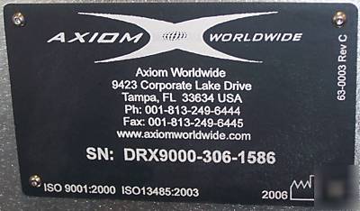 Axiom DRX9000 lumbar spinal decompression table
