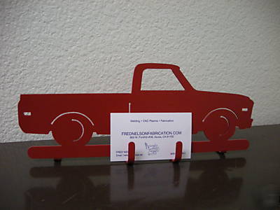 Chevy hot rod pick up truck business card holder 