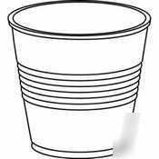 Dart cup plastic translucent 3-1/2OZ |25 pks of 100|