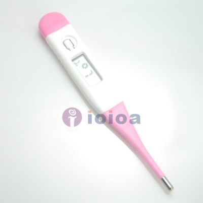 Electronic digital lcd medical body thermometer pink