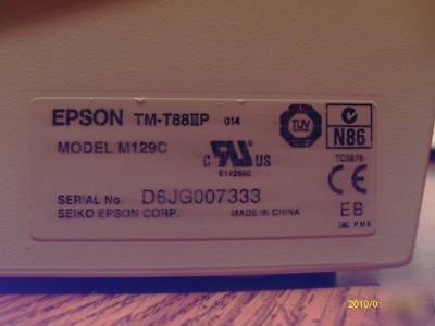 Epson tm-T88III thermal reciept printer
