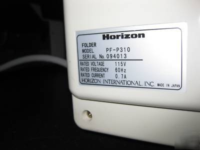 Horizon pf-P310 quick set paper folder â€“ pf-P3100
