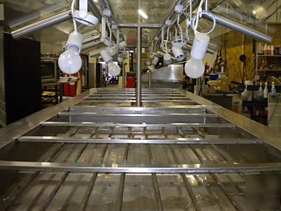 Hot and cold buffet table all stainless steel 