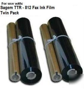 Sagem ttr-812/813 fax ink film - twin pack (2 rolls)