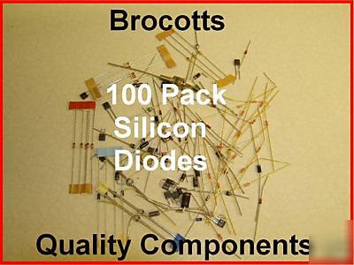 Silicon diodes 100 pack -electronic component pack