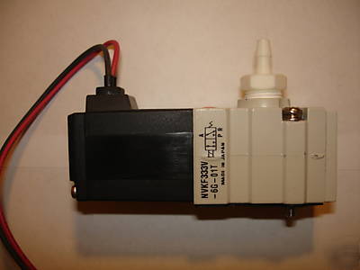 Smc NVKF333V-6G-01T 3 port solenoid valve, used, qty 3