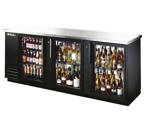True tbb-4G glass back bar cooler refrigerator 91