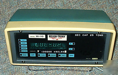Weigh-tronix weight indicator wi-110 digital scale bar