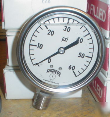 0-60PSI liquid filled 2.5