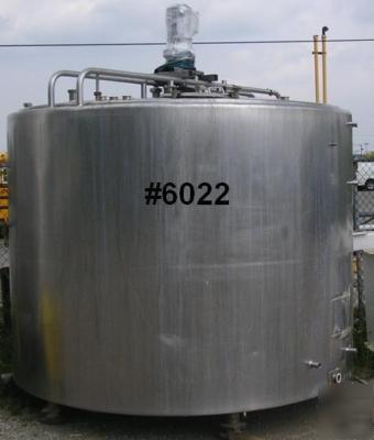 2,000 gallon girton vertical mix tank - s/s- 1 hp #6022