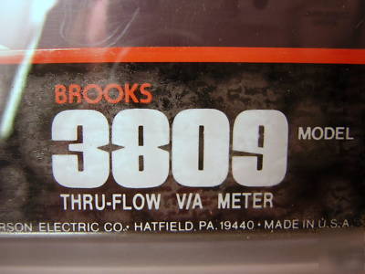 Brooks 3809 thru-flow v/a meter stainless 3809CC1A4G1A