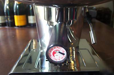 Francis X1 espresso machine coffee maker chrome ground