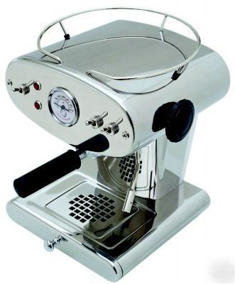 Francis X1 espresso machine coffee maker chrome ground