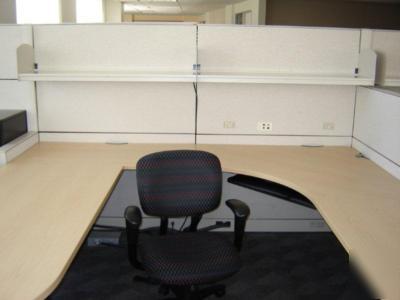 Haworth premise enhanced 8X8 office cubicles - nice