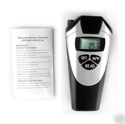Laser measurement ultrasonic distance area volume devic