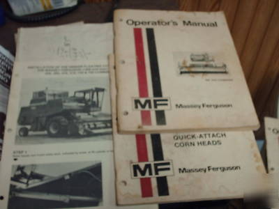Massey-ferguson 300 combine & grain-corn heads manual