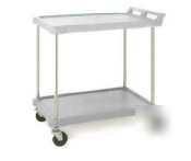 Metro gray bc series utility cart 2 shelves