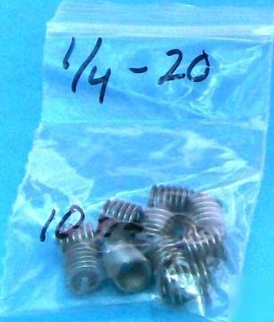 New 10 helicoil 1/4 - 20 thread repair inserts in bag