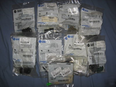 New 12 assorted allen bradley 22.5MM pushbutton parts