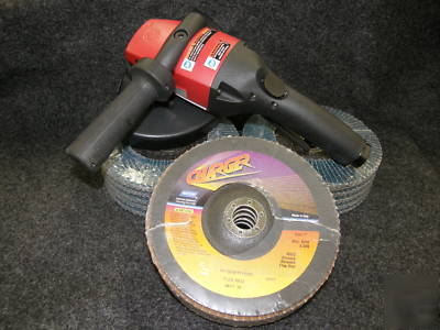 New * chicago pneumatic grinder incl. 15 free flap disc 