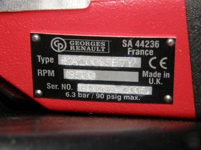 New * chicago pneumatic grinder incl. 15 free flap disc 