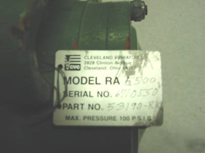 New cleveland ra 5500 rotary air vibrator + wedge mount 