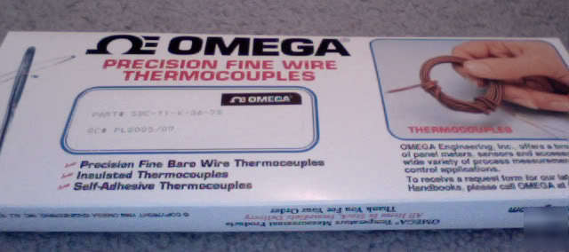New omega insulated thermocouples 5SC-tt-k-36-72 (X5) 